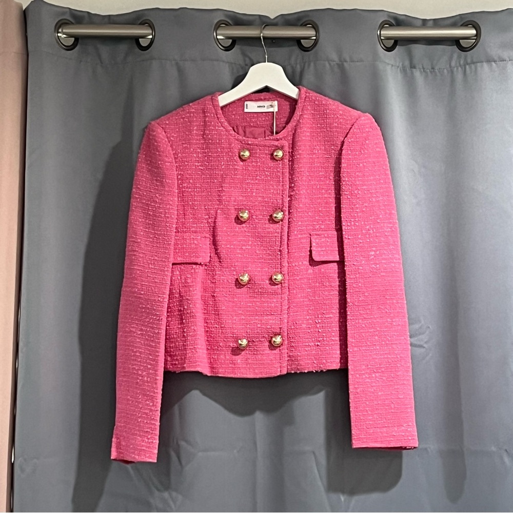 **SOLD** Mango Double Breasted Tweed Jacket